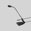 Shure CVG12D-B/C, 12” (30.5 cm) Gooseneck Microphone with Integrated Desktop Base and inline preamp, Gooseneck Mic Black W/ Base, 12 Inch