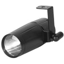ADJ Pinspot LED II, 3W White LED Pin Spot, 12 Degree Beam Angle and Optional 6 Degree Lens Included