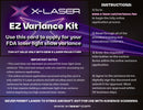 X-Laser EZ Variance KIT, FDA Variance Application KIT FOR NEW Users/Lasers