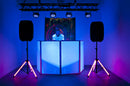 Accu-Stand Color Stand LED, Color Strand LED Speaker Stand with Remote, 60 lb Limit