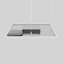 Shure MXA902W-S-60CM-USB, Ceiling Array Microphone + Loudspeaker, MXA902W-S and Aniusb