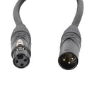 Accu-Cable XLPRO-1, 1 Ft Pro XLR Male to XLR Female Cable