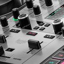 Hercules DJ DJControl Inpulse 500 Silver Edition, 2-Deck DJ Controller for Serato DJ and DJUCED with Beatmatch Guide, Silver Edition