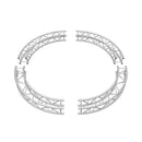 Global Truss SQ-C3-90-KIT, 9.84 ft OD F34 Box Truss Circle Kit, 4 x 90 Degree Arcs