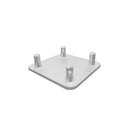 Global Truss SQ-F14 BASE, 4 x 4 in Aluminum Base Plate for F14 Truss