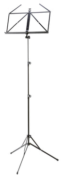 K&M 10052 Music Stand XL Tall, Black, 3-Piece Folding Design, Traditionally Foldable, Non-Scratching Locking Screws, Height 640-1,500 mm, Extra High, Steel