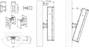 P10 Swivel and Tilt bracket black