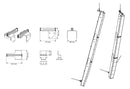 P10 Rigging rail - Set for two P10 column speakers black