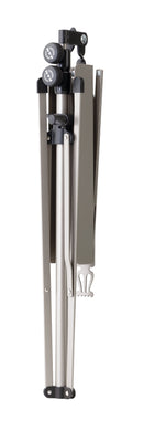 K&M 101 Music Stand, Nickel Color, 3-Piece Folding Design, Traditionally Foldable, Non-Scratching Locking Screws, Height 410-1,225 mm, Steel