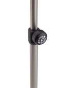 K&M 101 Music Stand, Nickel Color, 3-Piece Folding Design, Traditionally Foldable, Non-Scratching Locking Screws, Height 410-1,225 mm, Steel