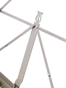 K&M 101 Music Stand, Nickel Color, 3-Piece Folding Design, Traditionally Foldable, Non-Scratching Locking Screws, Height 410-1,225 mm, Steel