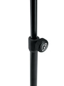 K&M 101 Music Stand, Black, 3-Piece Folding Design, Traditionally Foldable, Non-Scratching Locking Screws, Height 410-1,225 mm, Steel