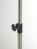 K&M 107 Music Stand, Nickel Color, 3-Piece Folding Design, Traditionally Foldable, Non-Scratching Locking Screws, Height 675-1,475 mm, Extremely Stable, Steel