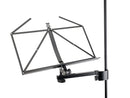 K&M 11505 Sheet Music and Document Holder, Black, Large Foldable Music Desk, Adjustable in Angle and Depth