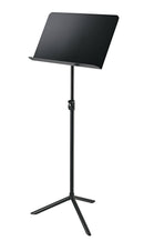 K&M 11930 Orchestra Music Stand Overture, Black, 2-Piece Folding Design, Height 760-1,300 mm, Stackable, Height Adjustment by Using Clamping Lever, Steel