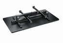 K&M 12170 DJ Desk Omega Pro, Black, Spring-Loaded Clamping Knob, Height 625-1,045 mm, Max Load 30 kg, Levelling End Cap to Stabilize the Stand on Uneven Surfaces, Flat and User-Friendly Package