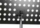 K&M 12179 Music Stand, Black, 2-Piece Folding Design, Non-Scratching Locking Screw, Height 610-1,080 mm, Steel