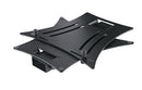 K&M 12190 Laptop Stand, Structured Black, 261 x 304 x 320 mm, Max Load 8 kg, Individually Adjustable Stop Pins, Non-Slip Rubber Pads Are Included, Steel Tube, Aluminum Plates