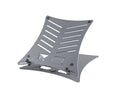 K&M 12197 Laptop Stand, Gray, Height 65 mm, Max Load 8 kg, Individually Adjustable Stop Pins, Non-Slip Rubber Pads Are Included, Aluminum, Steel