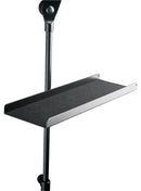 K&M 12218 Music and Instrument Tray, Black, 390 x 125 mm, With Felt Inner-Lining, Aluminum