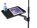 K&M 12225 Tray, Black, 250 x 330 mm, Can/cup Holder Is Included, With Slot for Convenient Cable Routing, Steel