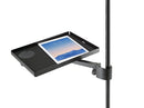 K&M 12225 Tray, Black, 250 x 330 mm, Can/cup Holder Is Included, With Slot for Convenient Cable Routing, Steel