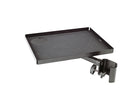 K&M 12227 Tray, Black, 250 x 330 mm, Can/cup Holder Is Included, With Slot for Convenient Cable Routing, Steel