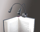 K&M 12244 Music Stand Light Double2 LED FlexLight, Black, Batteries Included, Plastic