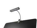 K&M 12248 Music Stand Light Concert Light, Black, Switch Between 2 Levels of Brightness, Batteries, Power Adapter and Carrying Case Included, Plastic