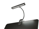 K&M 12287 Music Stand Light Orchestra Light Eos, Black, Switch Between 2 Levels of Brightness, Batteries, Power Adapter and Carrying Case Included, Plastic