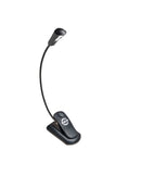 K&M 12263 Music Stand Light 2 LED FlexLight Rechargeable, Black, USB Charging Cable Included, Plastic