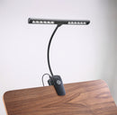 K&M 12266 Music Stand Light Orchestra Light Rechargeable, Black, USB Charging Cable Included, Plastic