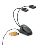 K&M 12270 Music Stand Light Twin Head, Black, Newest LED Technology, Bright and Focused Light, Plastic