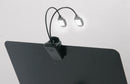 K&M 12270 Music Stand Light Twin Head, Black, Newest LED Technology, Bright and Focused Light, Plastic