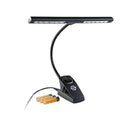 K&M 12295 Music Stand Light Dimmer Light, Black, 12 Energy Saving and Durable LEDs, Brightness Dimmable, Steel
