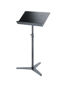 K&M 12338 Orchestra Conductor Stand Desk, Black, Extendable up to 870 mm, Wood