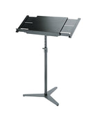 K&M 12338 Orchestra Conductor Stand Desk, Black, Extendable up to 870 mm, Wood