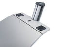 K&M 12386 Lectern Ovation Pro, Silver, Height 1,290 mm, Stand Aluminum, Wooden Desk with Aluminum Finish