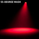 ADJ Vizi Hex Wash7, High Powered Moving Head Wash Fixture, 7 x 15 Watt Hex LED, Motorized Zoom 5-55 Degree, Two Zones, DMX, WiFLY Wireless DMX, PowerCon In and Out