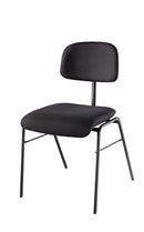 K&M 13430 Orchestra Chair, Black, Height 490 mm, Low-Noise Plastic Glides, Steel