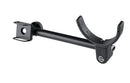 K&M 13497 Bass Holder, Black, Length 350 mm, Can Be Positioned Individually in Height, Steel