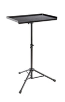 K&M 135 Percussion Table, Black, 2-Piece Folding Design, Height 700-1,250 mm, Max Load 10 kg, Tray Is Open to One Side, Steel