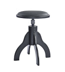 K&M 13850 Piano Stool, Matte Black/Leatherette, Rotary Spindle, Height 485-625 mm, Wood