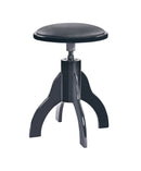 K&M 13851 Piano Stool, Gloss Black/Leatherette, Rotary Spindle, Height 485-625 mm, Wood