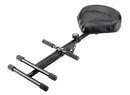 K&M 14047 Pneumatic Stool, Black Leatherette, 2-Piece Folding Design, Spring-Loaded Clamping Knob/pneumatic Spring, Height 645-930 mm, Seat Can Be Adjusted in Height and Angle