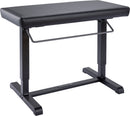 K&M 14080 Piano Bench Uplift, Black Leatherette, Pneumatic Spring, Height 450-600 mm, Height Adjustable by Built-In Pneumatic Springs, Easy-To-Use Adjustment Handle, Steel