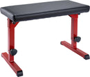 K&M 14087 Piano Bench Omega Pro Style, Ruby Red/Leatherette, Spring-Loaded Clamping Knobs, Height 423-623 mm, Fully Collapsible, With Engraved Height Scale, Steel