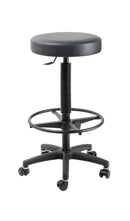 K&M 14089 Guitar Stool, Black, 2-Piece Folding Design, Pneumatic Spring, Height 595-850 mm, With "Stop & Go" Castors, Steel