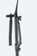 K&M 141/1 Cello Stand, Black, 2-Piece Folding Design, Height 620-1,120 mm, Bow Holder Included, Steel