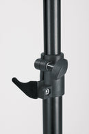 K&M 14160 Stand for Electric Double Bass, Black, 2-Piece Folding Design, Height 920-1,620 mm, Flocked Bow Holder Included, Steel